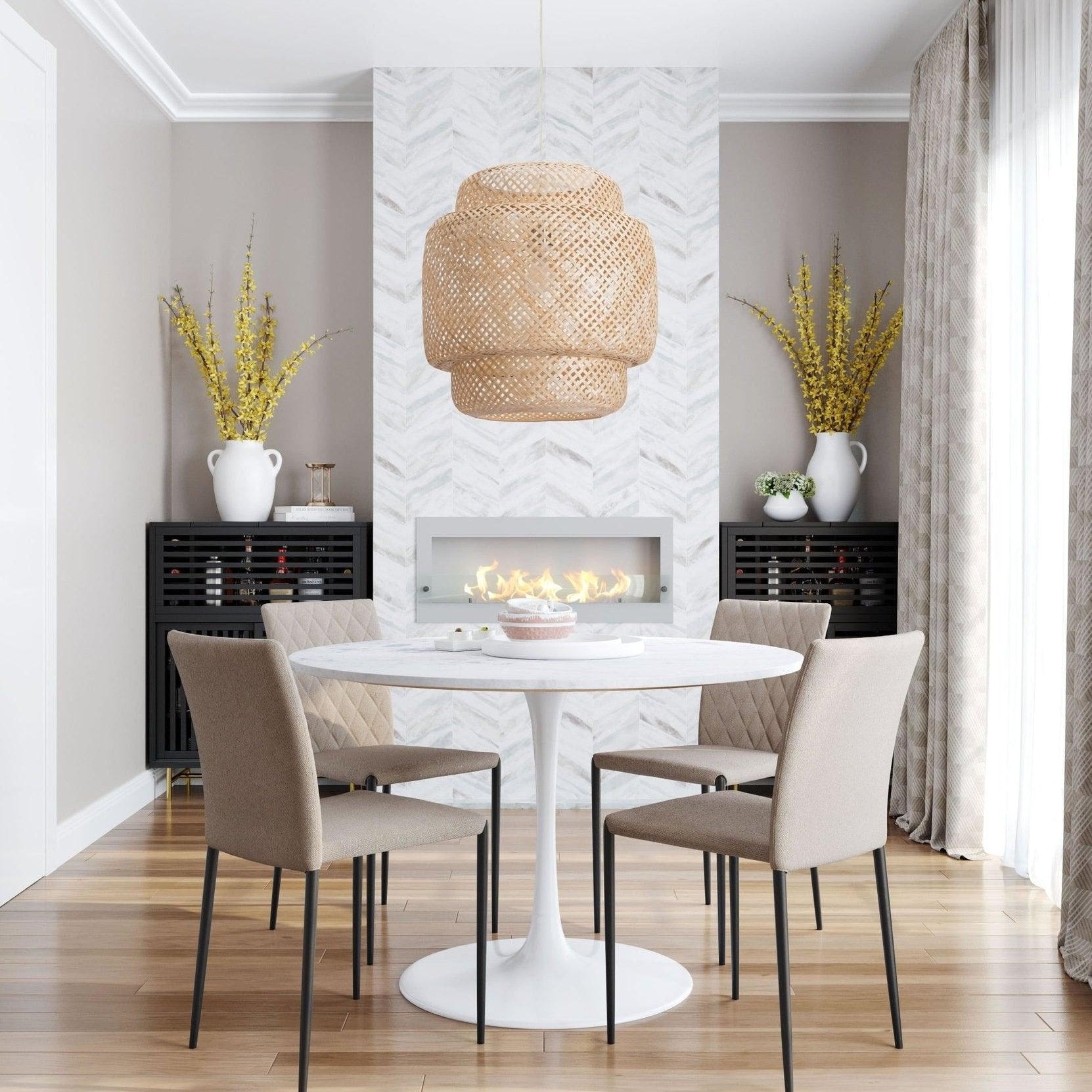 Bamboo Pendant Light D887