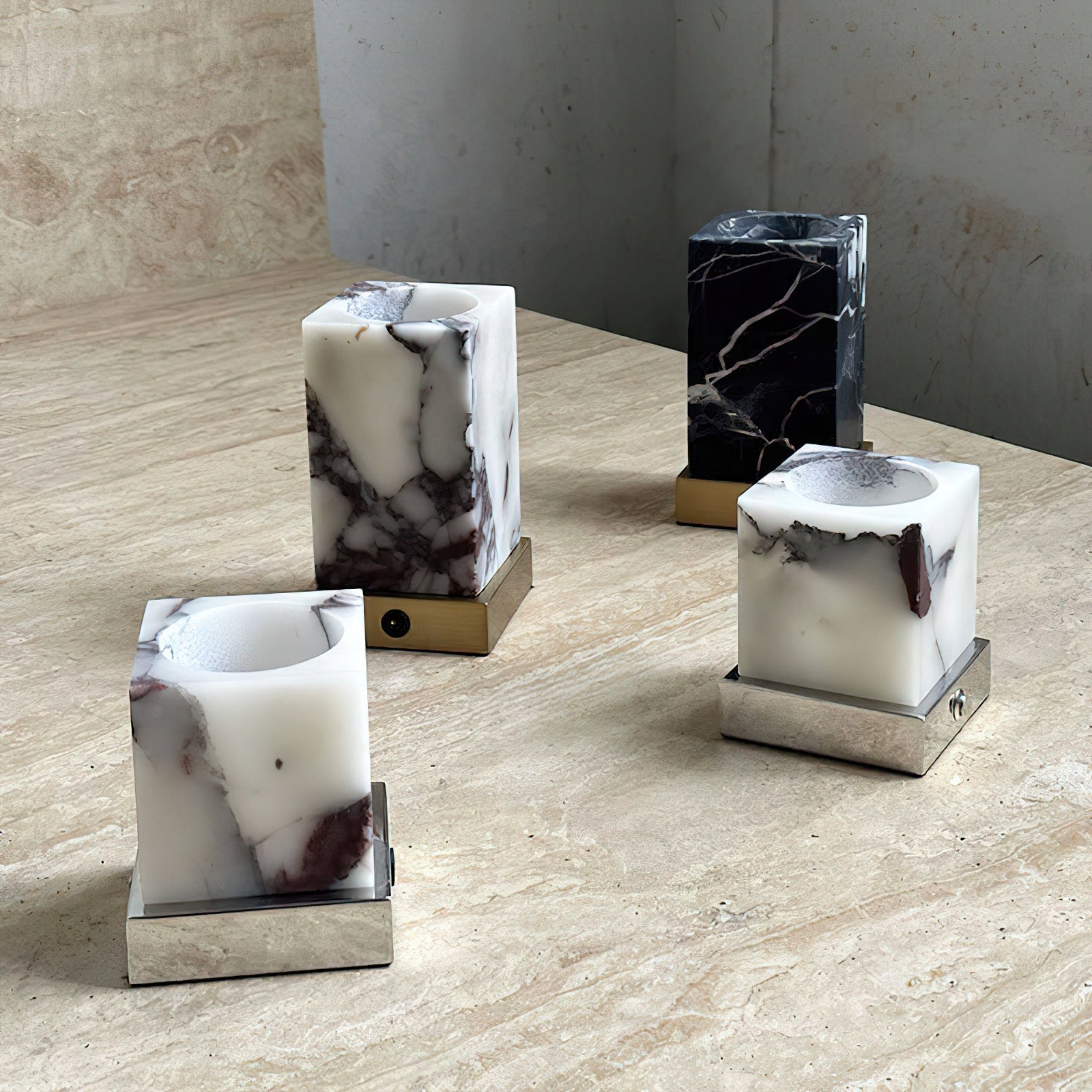 Cube Marble Table Lamp D574