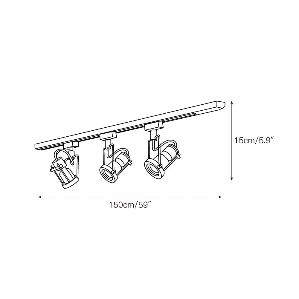 Lucide Industrial Track Lights D695