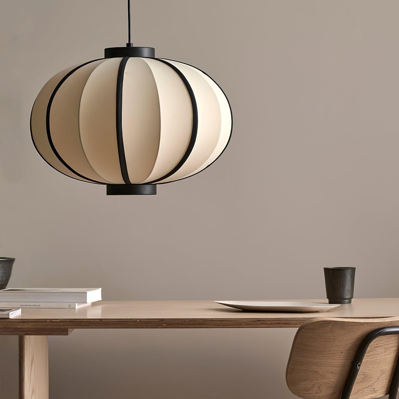 Minimalist Black and White Lantern Pendant Lamp M220