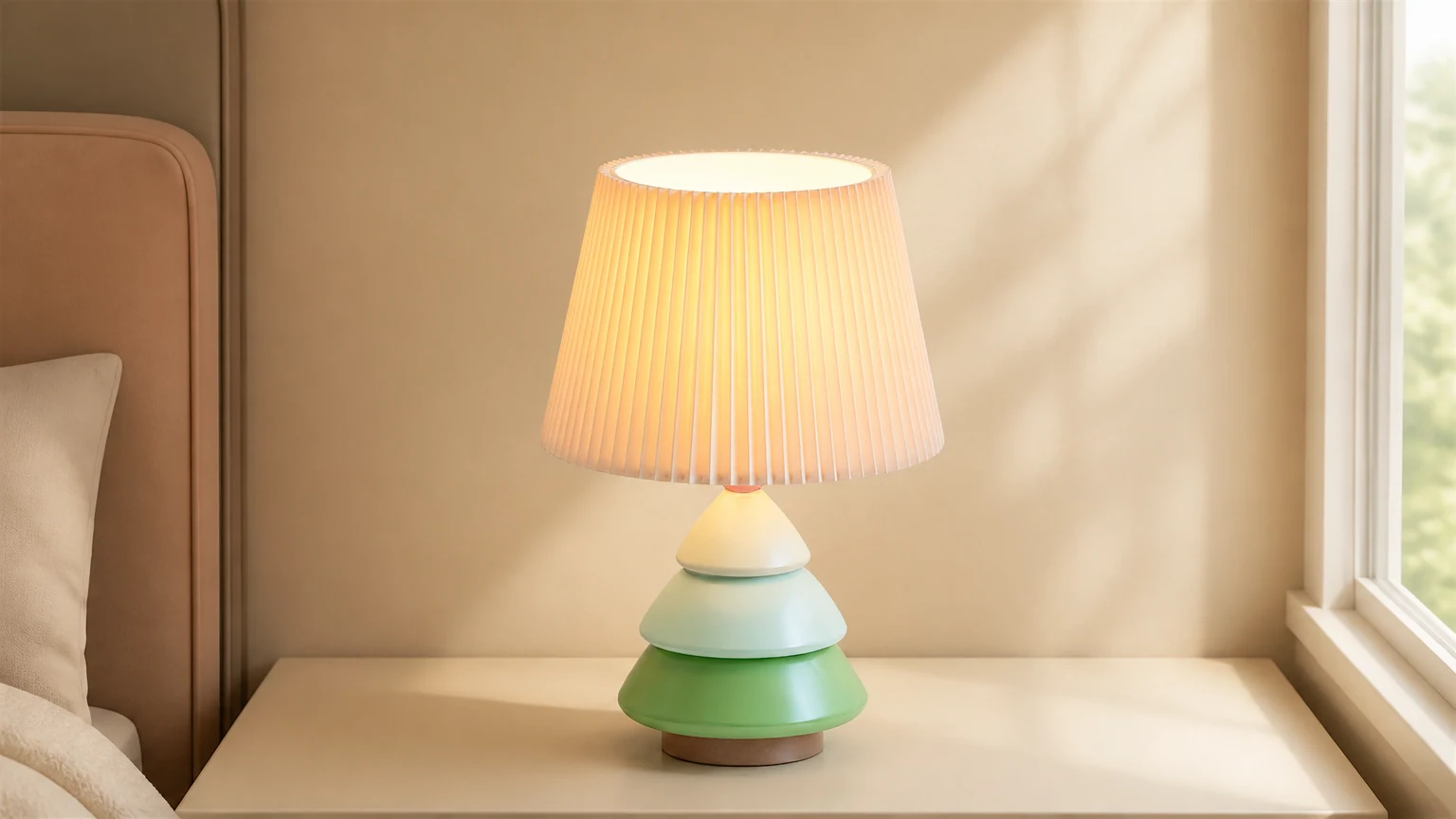 Lampa stołowa Luma Globe D210 stylizowana na ciepłe pomieszczenie