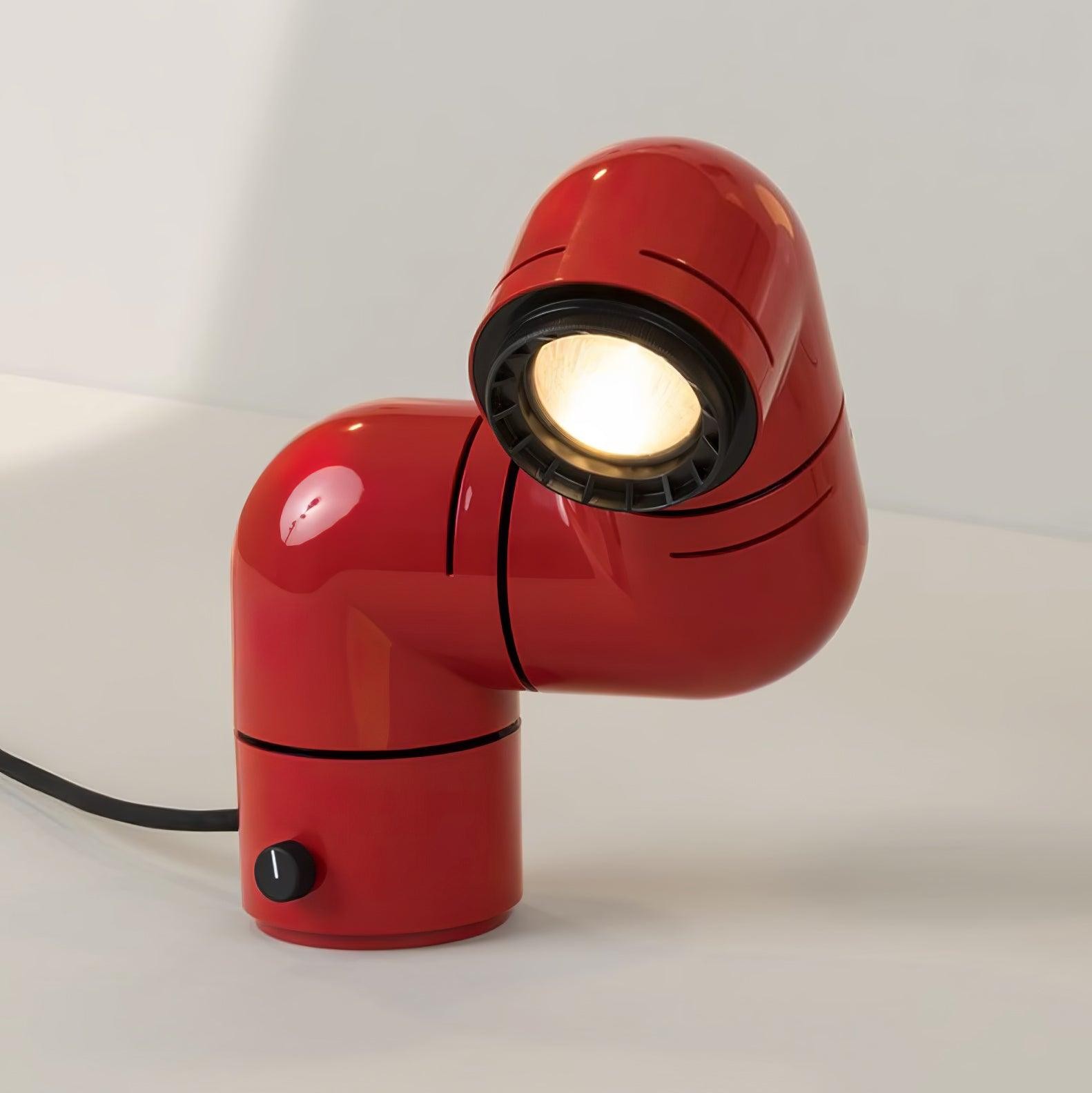 Red Tubular Table Lamp Suitable For Bedroom M20