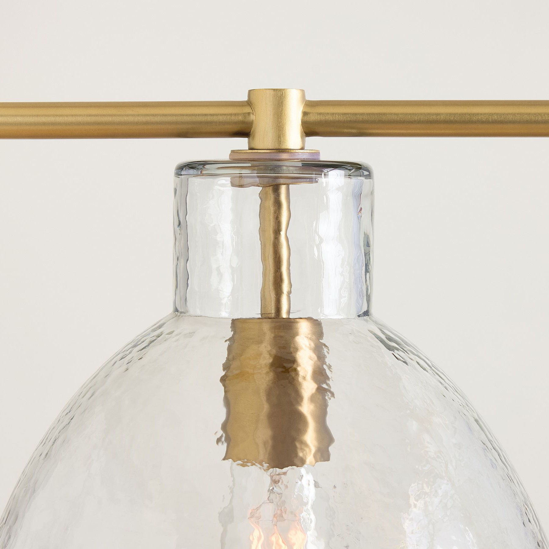 Glavira Recycled Glass Linear Chandelier - Elegant Modern Lighting T050