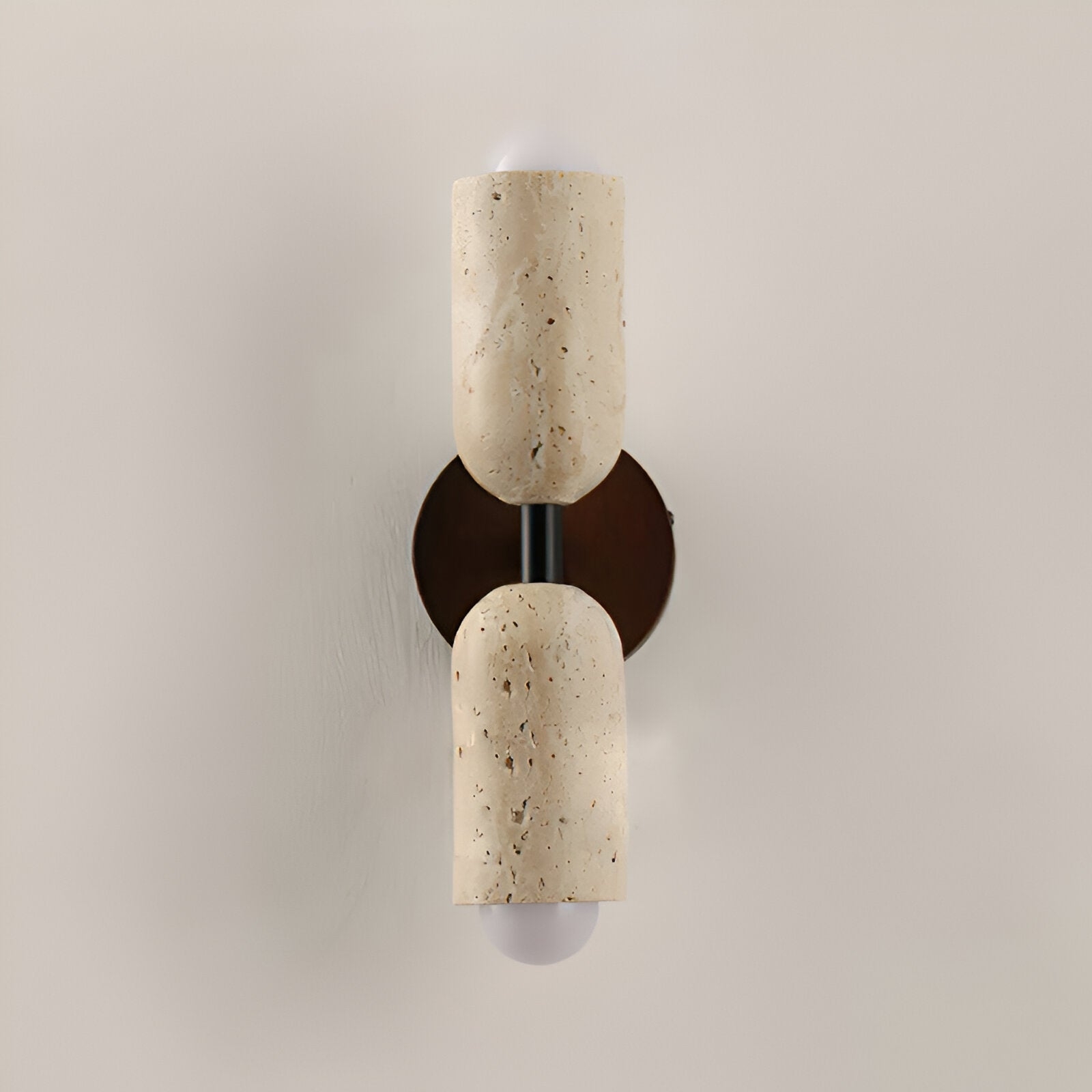 Merrill Travertine and Wood LED Wall Light D962
