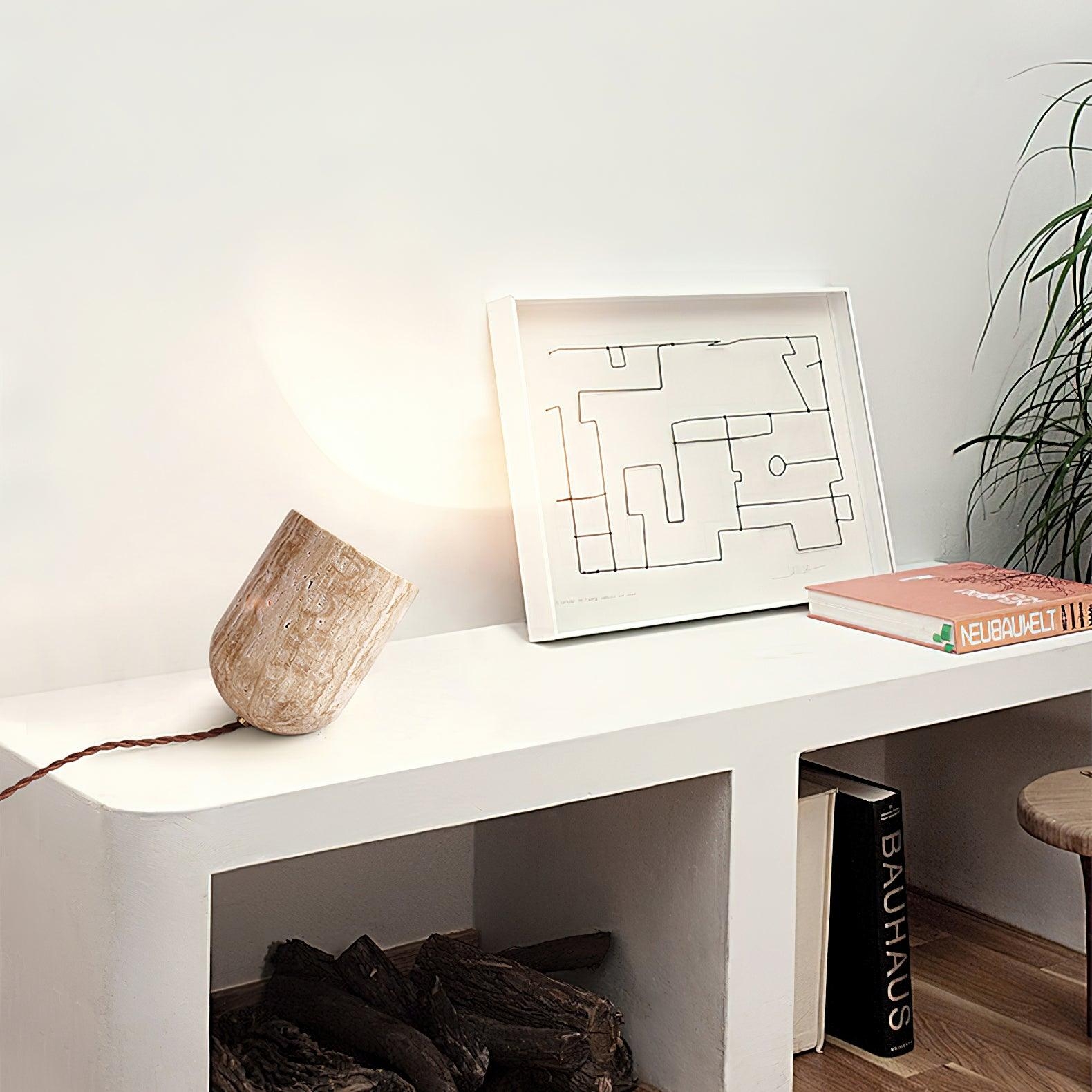Amidori Travertine Table Lamp D893