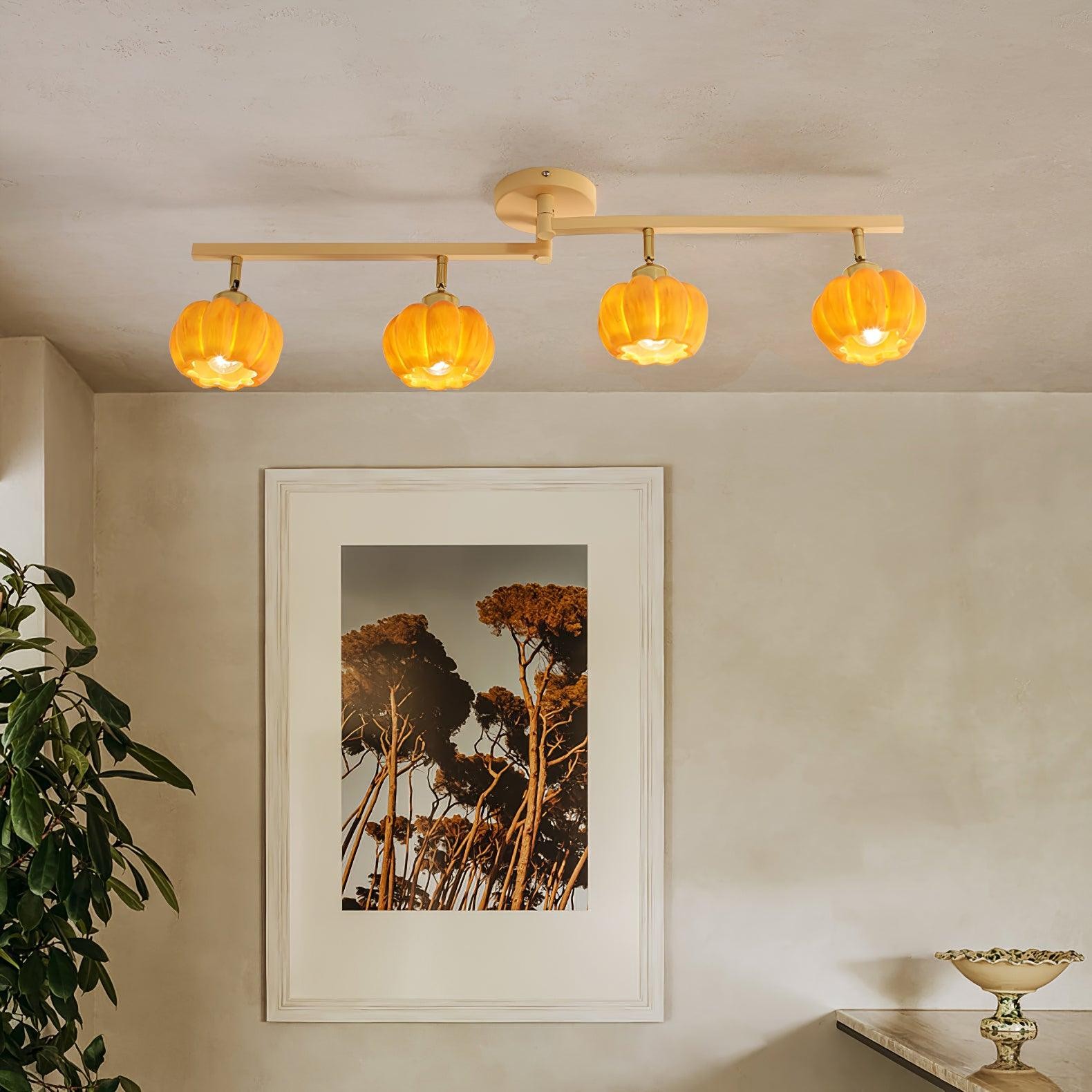 Pumpkin Flower Ceiling Lamp M315