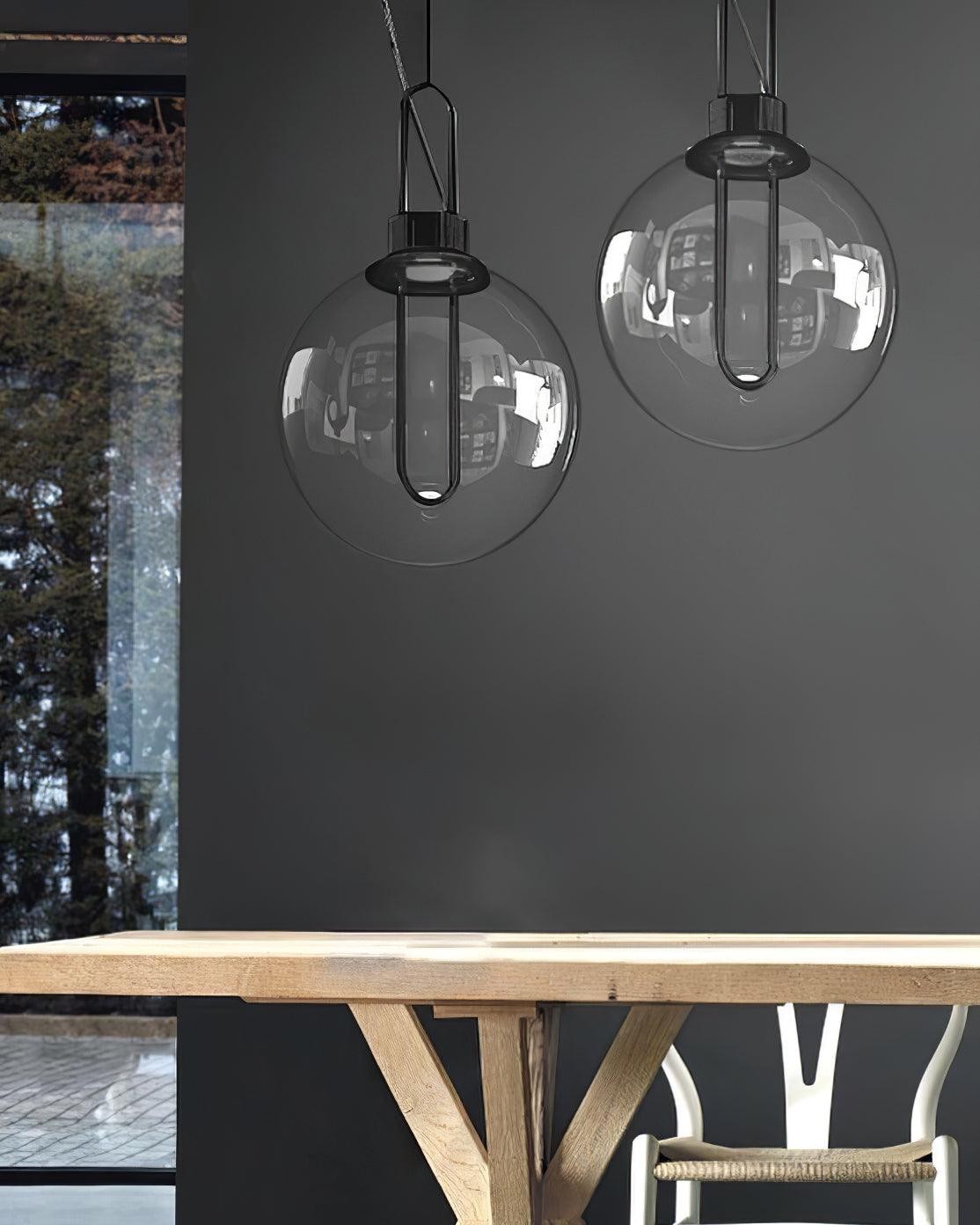 Clear Glass Orb Style Pendant Lamp M40