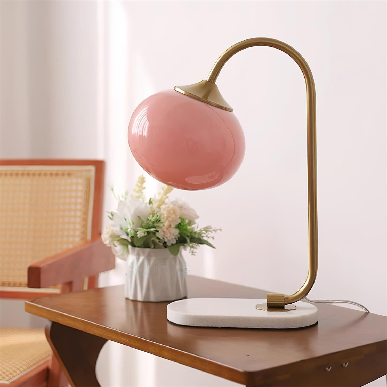 Nordic Mushroom Glass Bedside Table Lamp M335