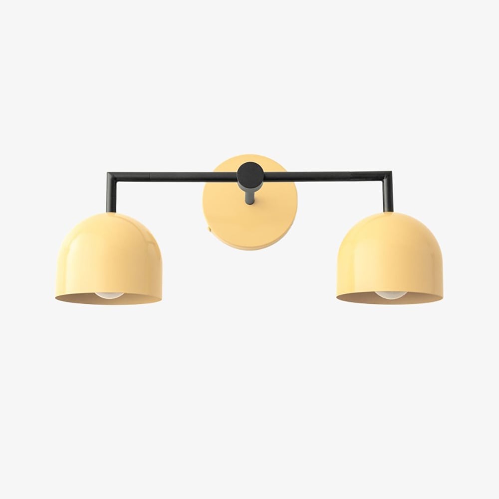 Metio Dome Farmhouse Vanity Wall Light Colorful Metal Sconce T450
