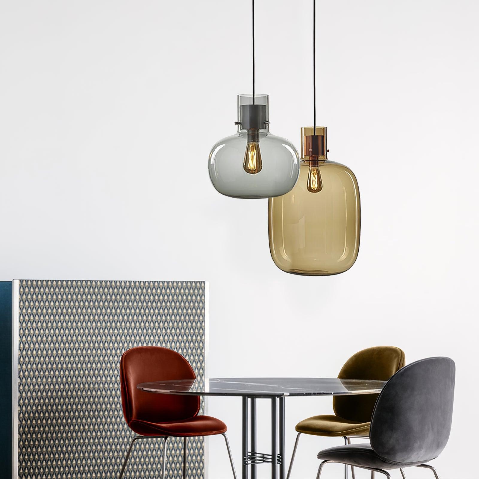 Nordic Minimalist Luxury Personality Glass Pendant Light M487