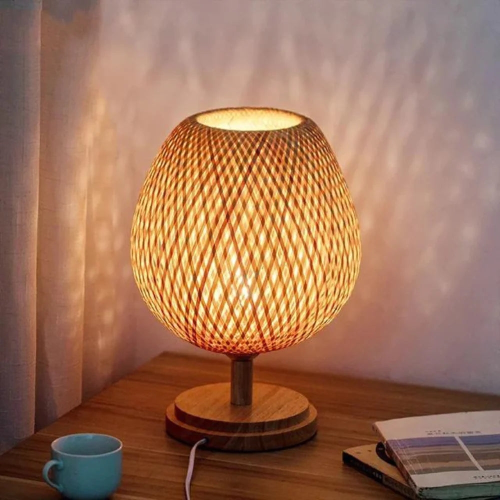 Handcrafted Sustainable Bamboo Table Lamp D847