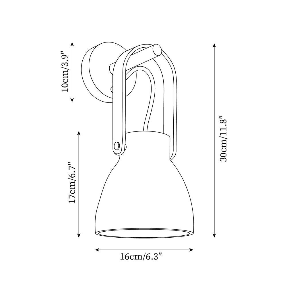 Personalized Creative Curved Portable Wall Lamp M279