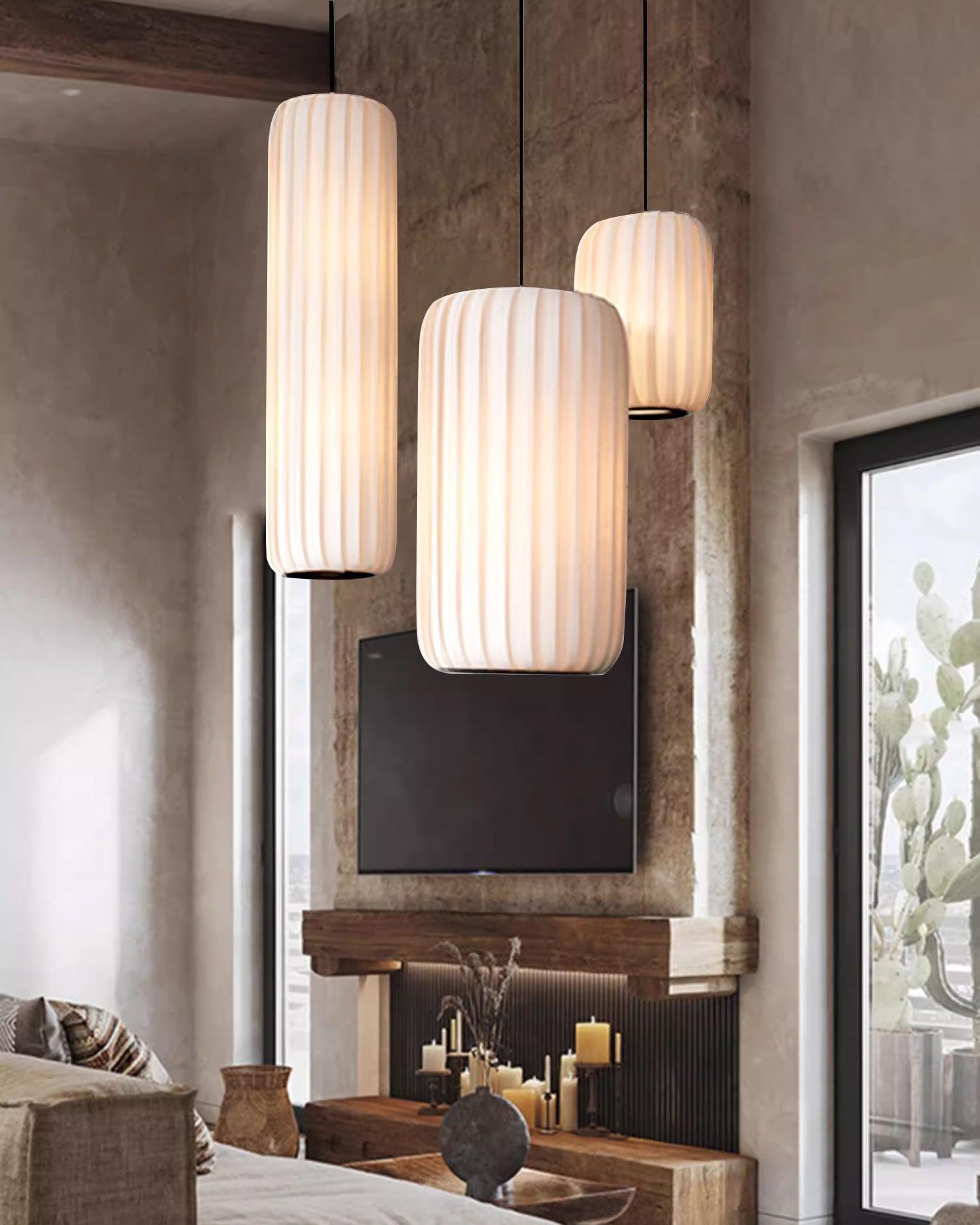 Scandinavian Minimalist Fabric Pendant Lamp M331
