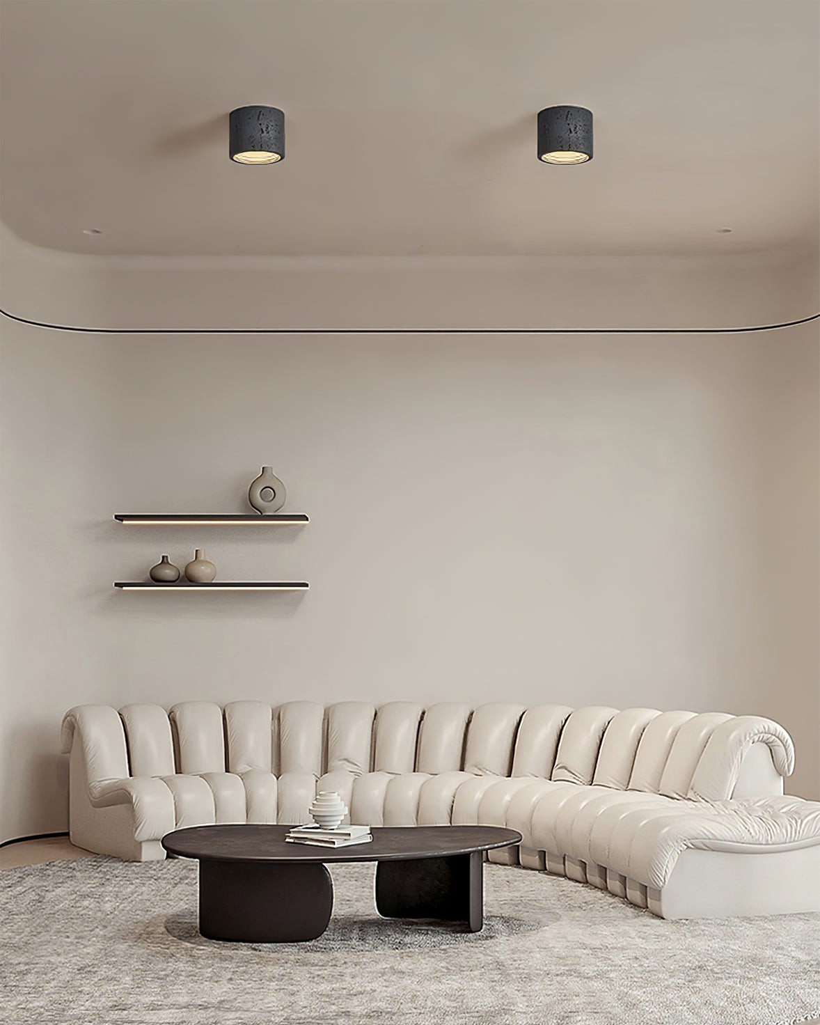 Modern Wabi-Sabi Cylindrical Ceiling Lamp M172