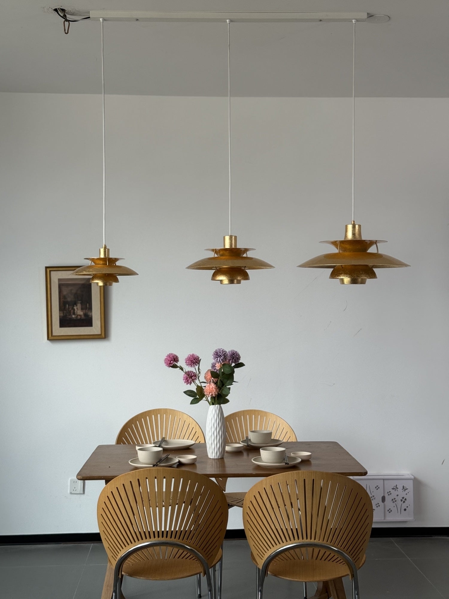 Gold Foil Layered Pendant Lamp D762