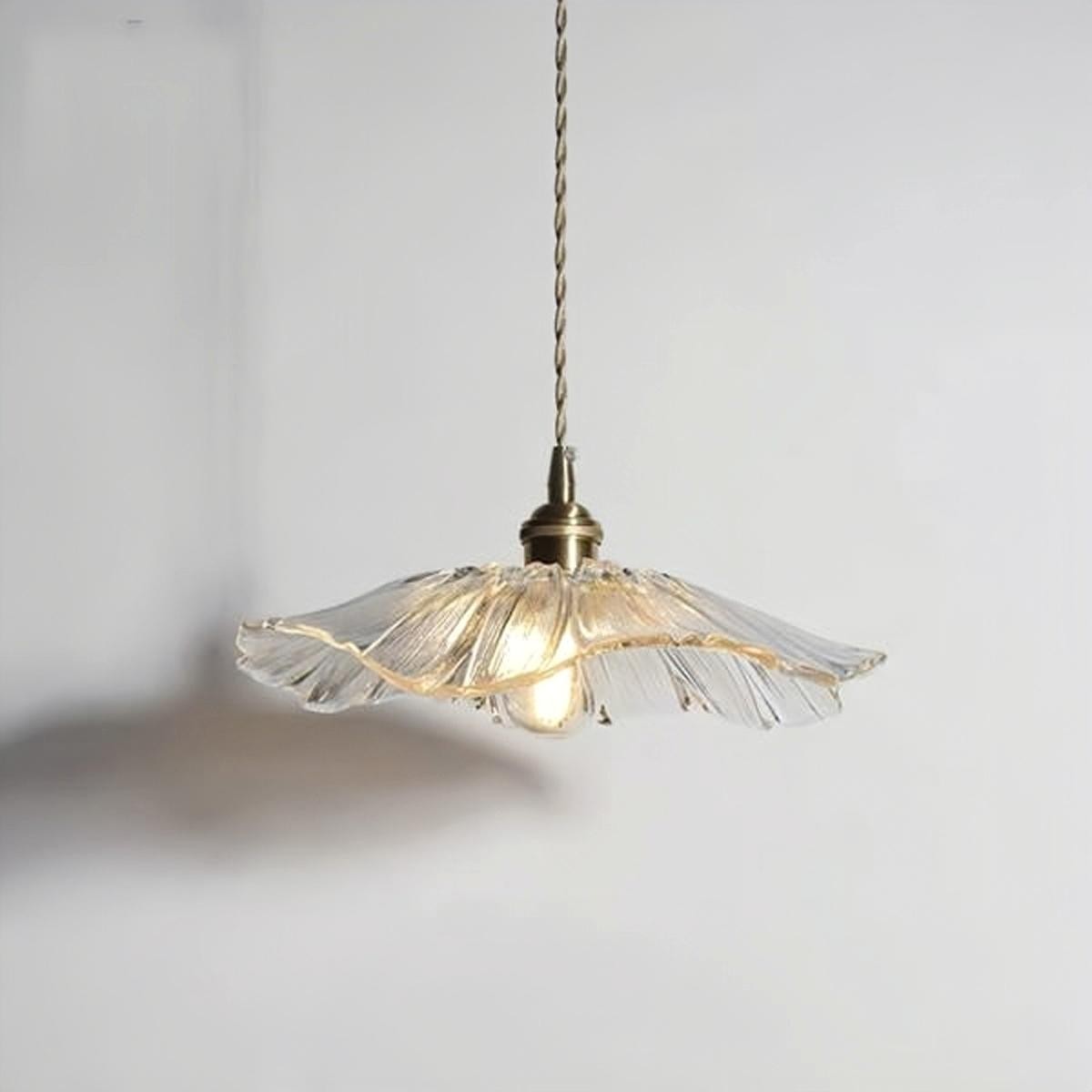 Tiffany Lotus Glass Pendant Light S55