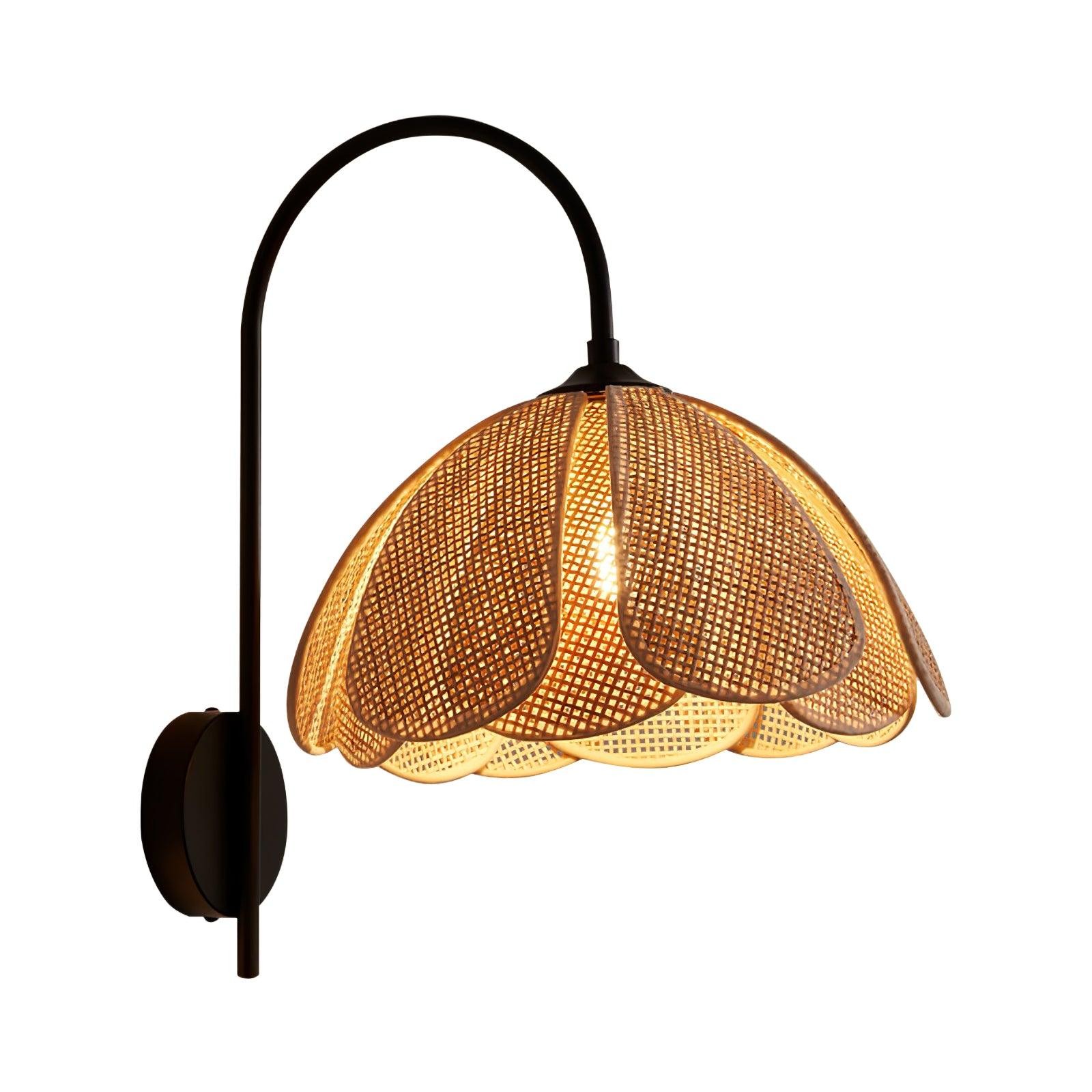 Rattan Petal Wall Lamp M28