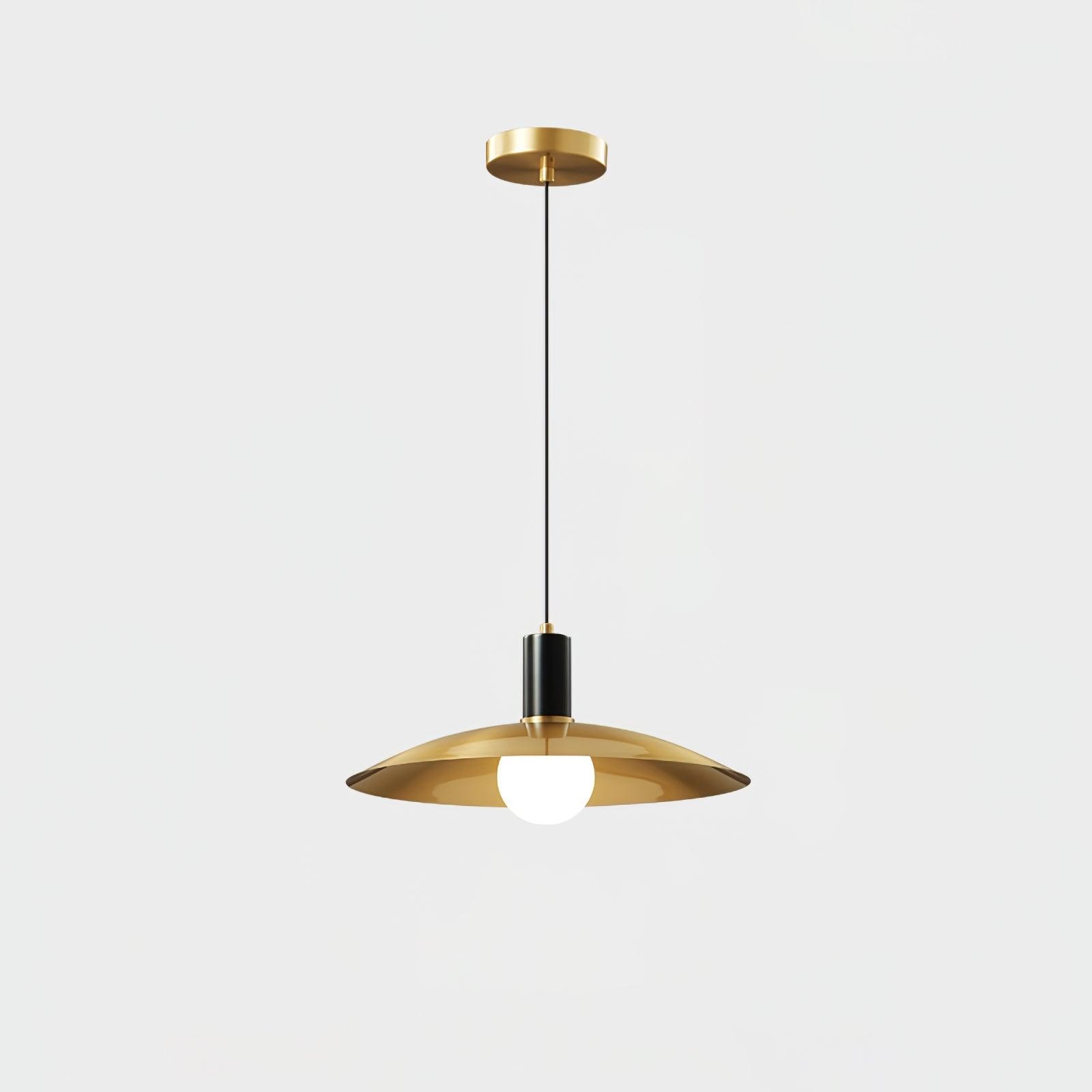 Brass Flared Pendant Lamp M571