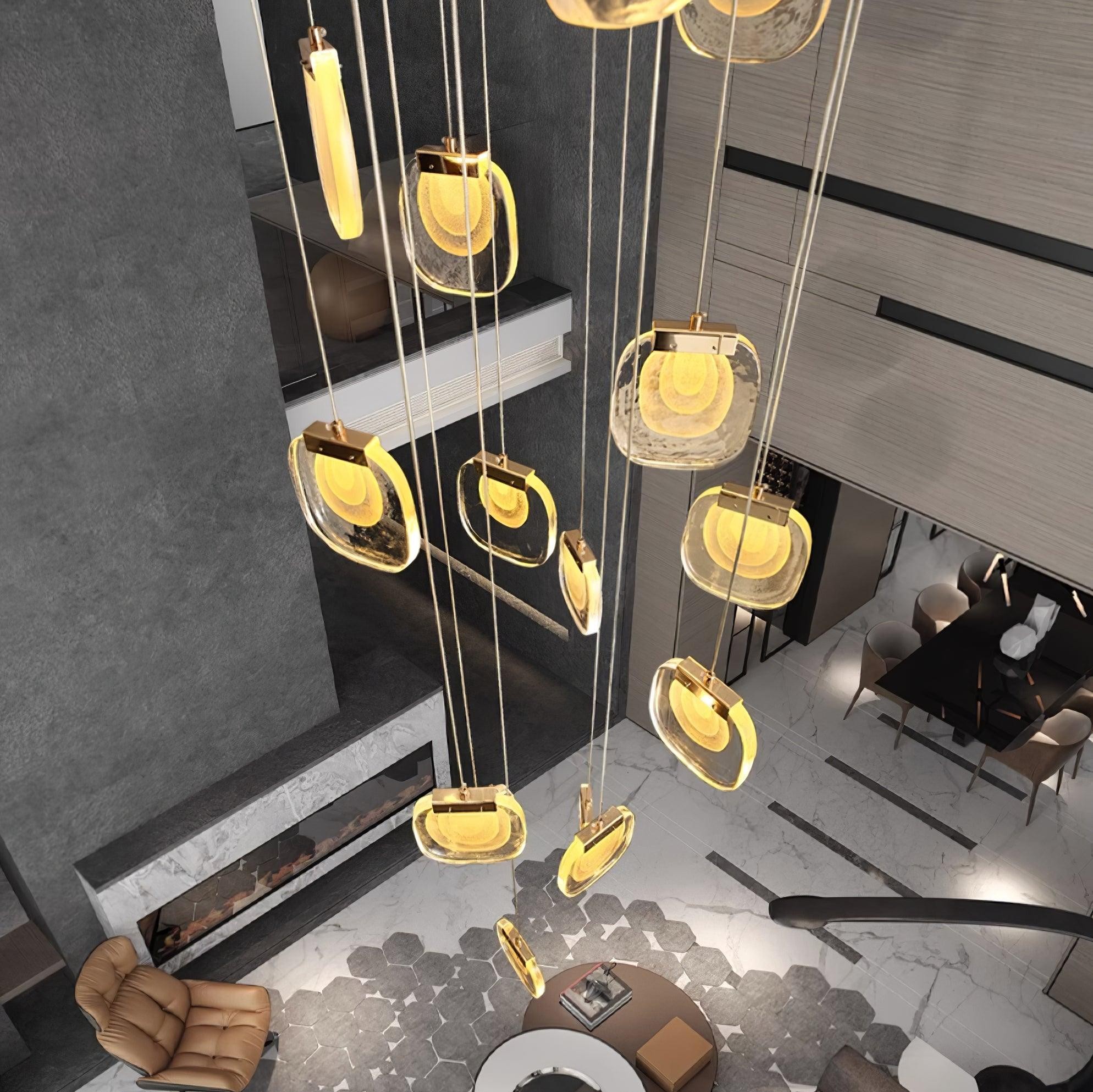 Glass Ripples Pendant Lamp M258