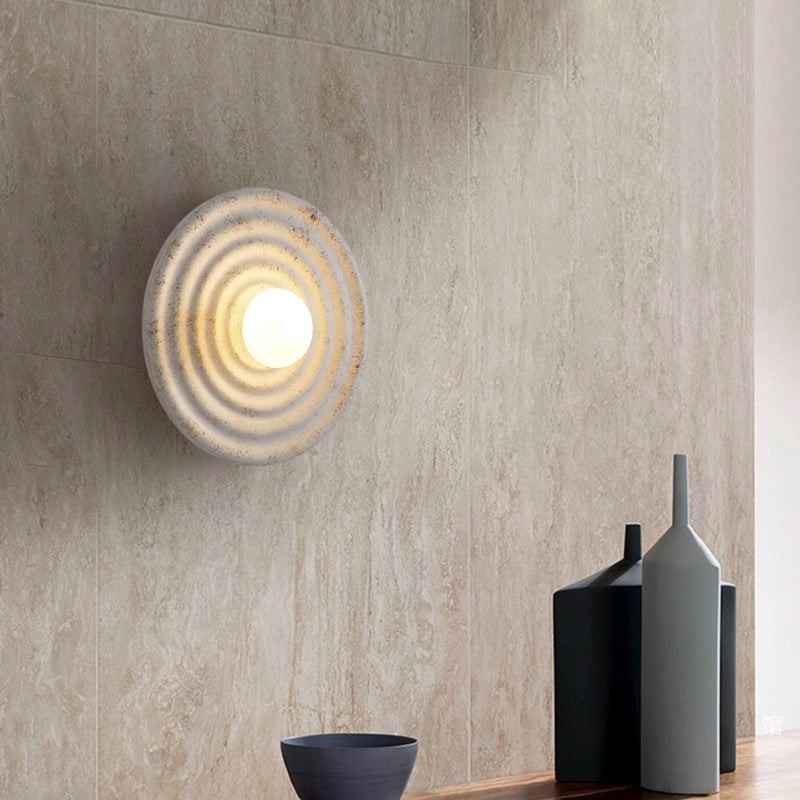 Japanese Wabi-sabi Round Indoor Wall Lamp M103