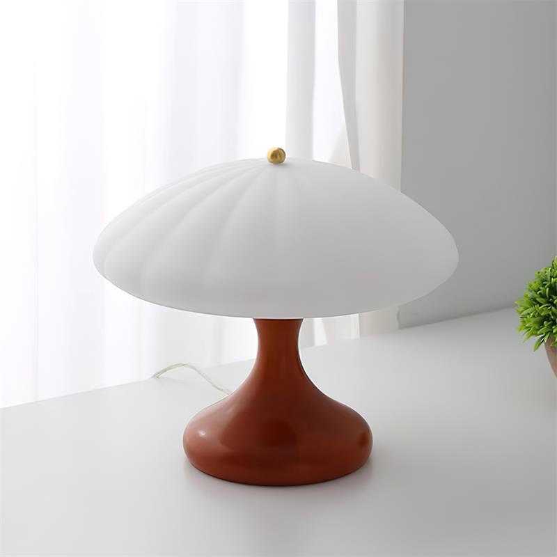 Mushroom Shape Curved Table Lamp M191