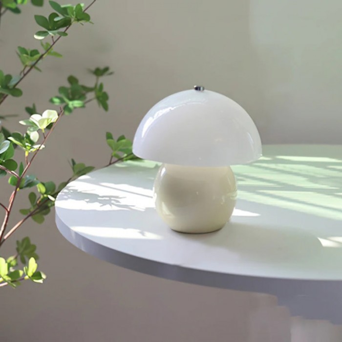 Cute Cream Mushroom Ceramic Table Lamp S178