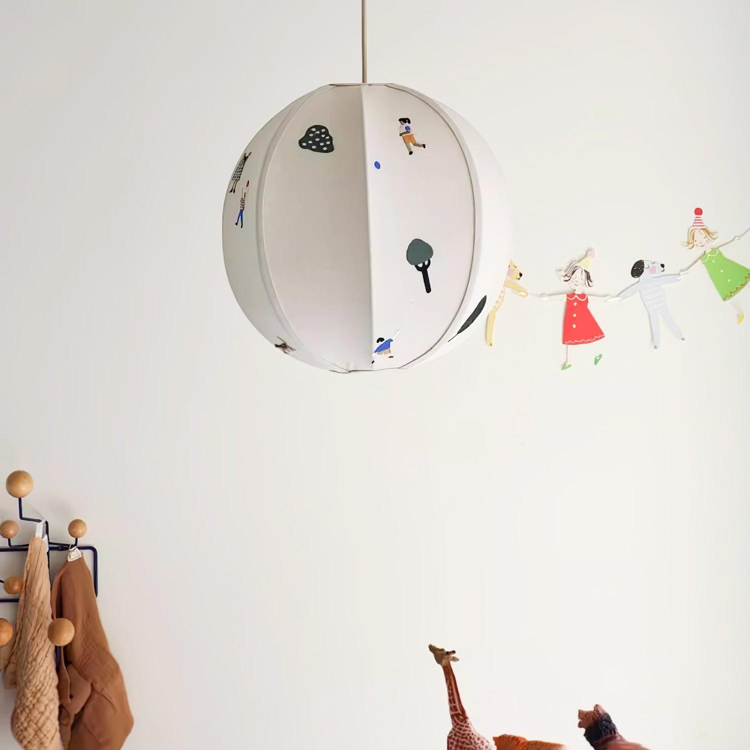Park Embroidered Textile Pendant Lamp M442