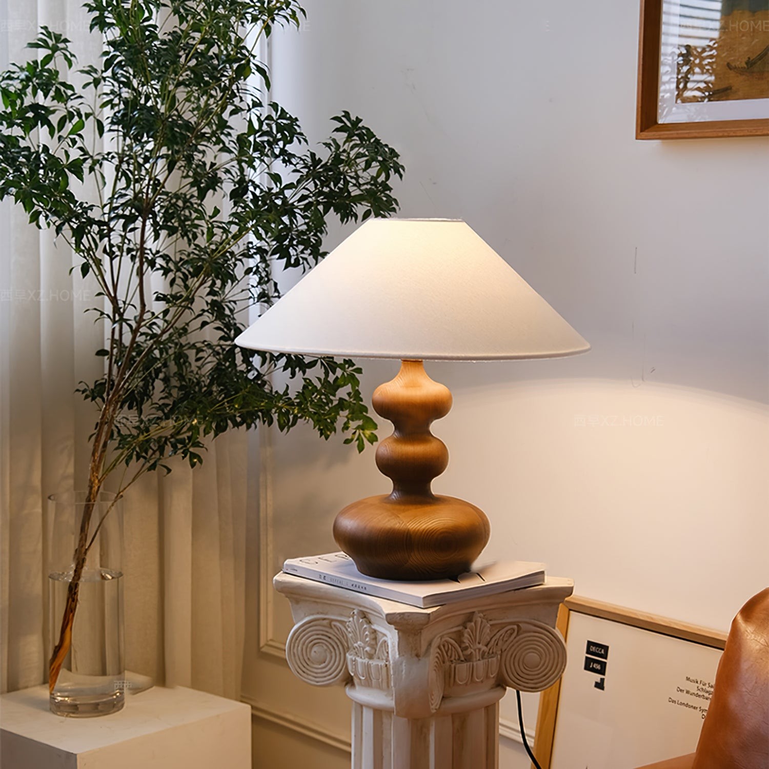 Nordic Retro Solid Wood Table Lamp M161