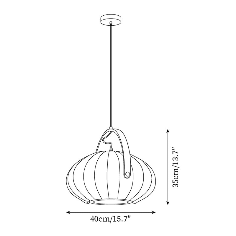 Vintage Lantern Wooden Decoration Pendant Lamp M290