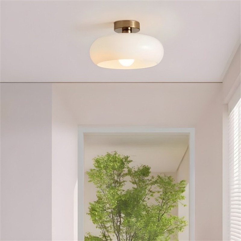 Art Deco Bauhaus Glass Disc Ceiling Light S152
