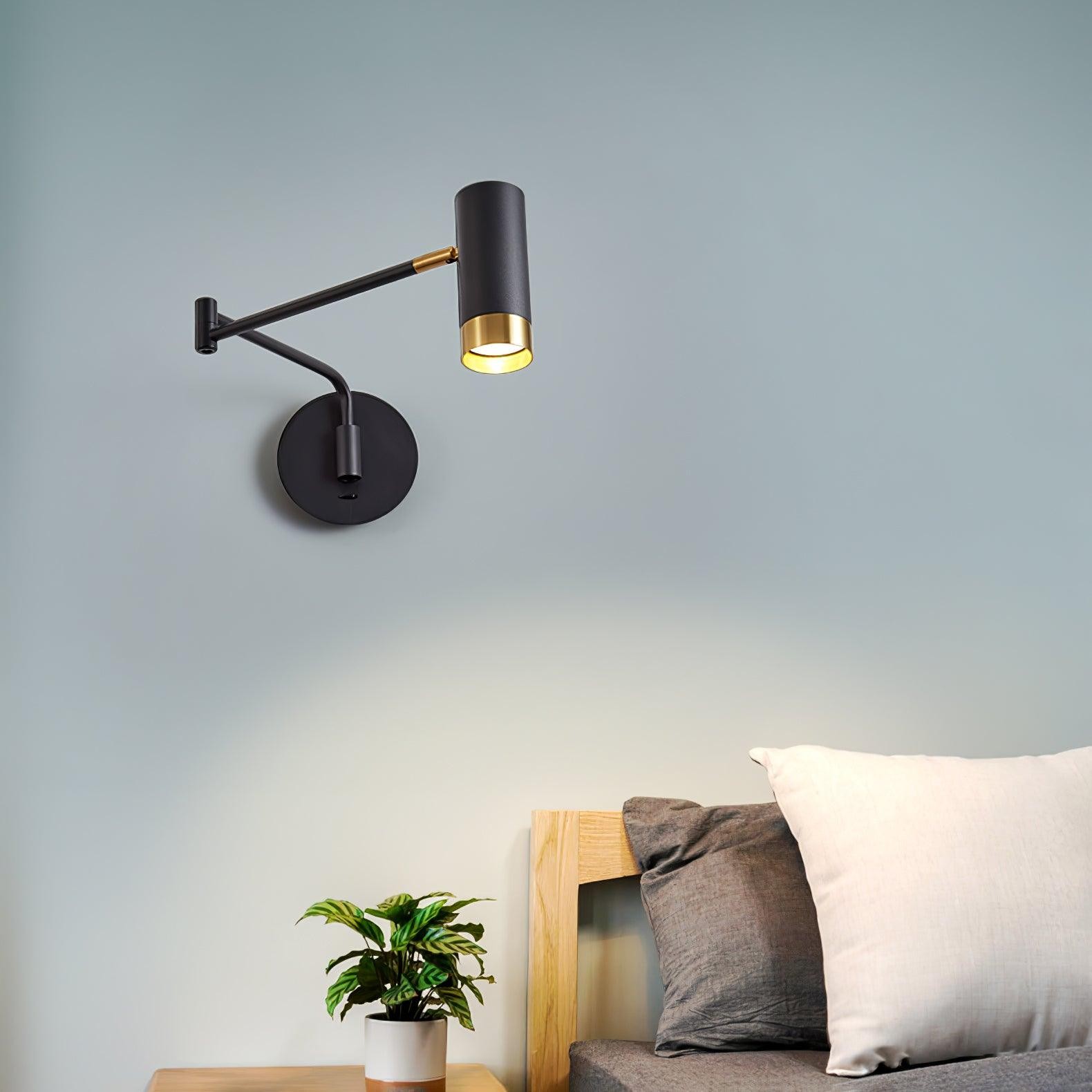 Modern Industrial Telescopic Revolving Adjustable Swing Arm Wall Lamp M430
