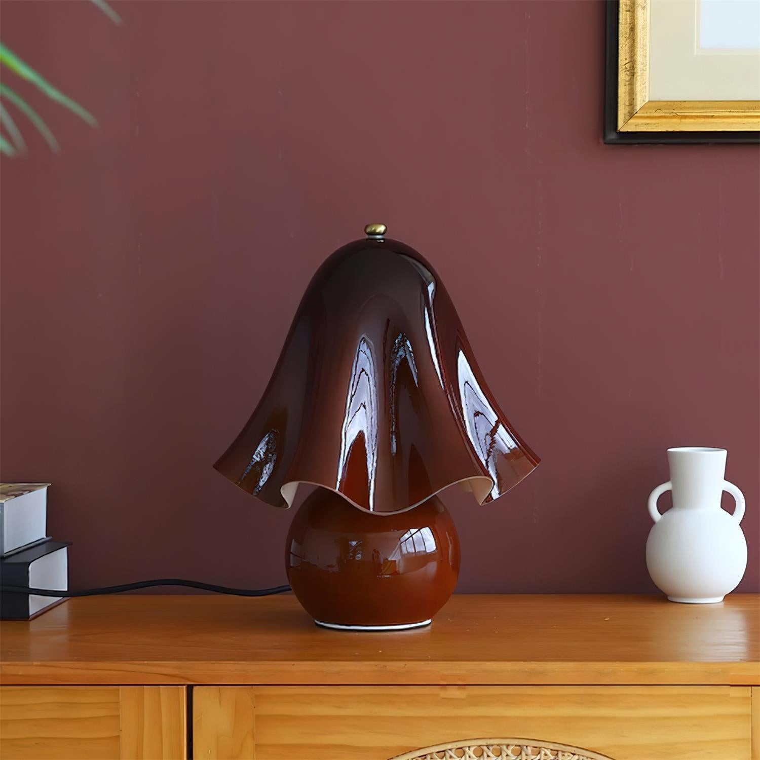 Bellina Decorative Table Lamp - Sculptural Bell Flower Shape T281