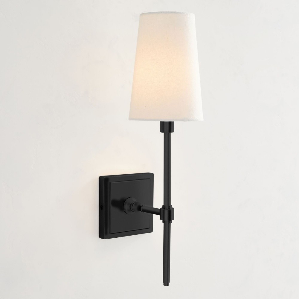Derlina White Linen Shades Wall Lamp – Retro Metal Multi-Head Lighting Fixture T273