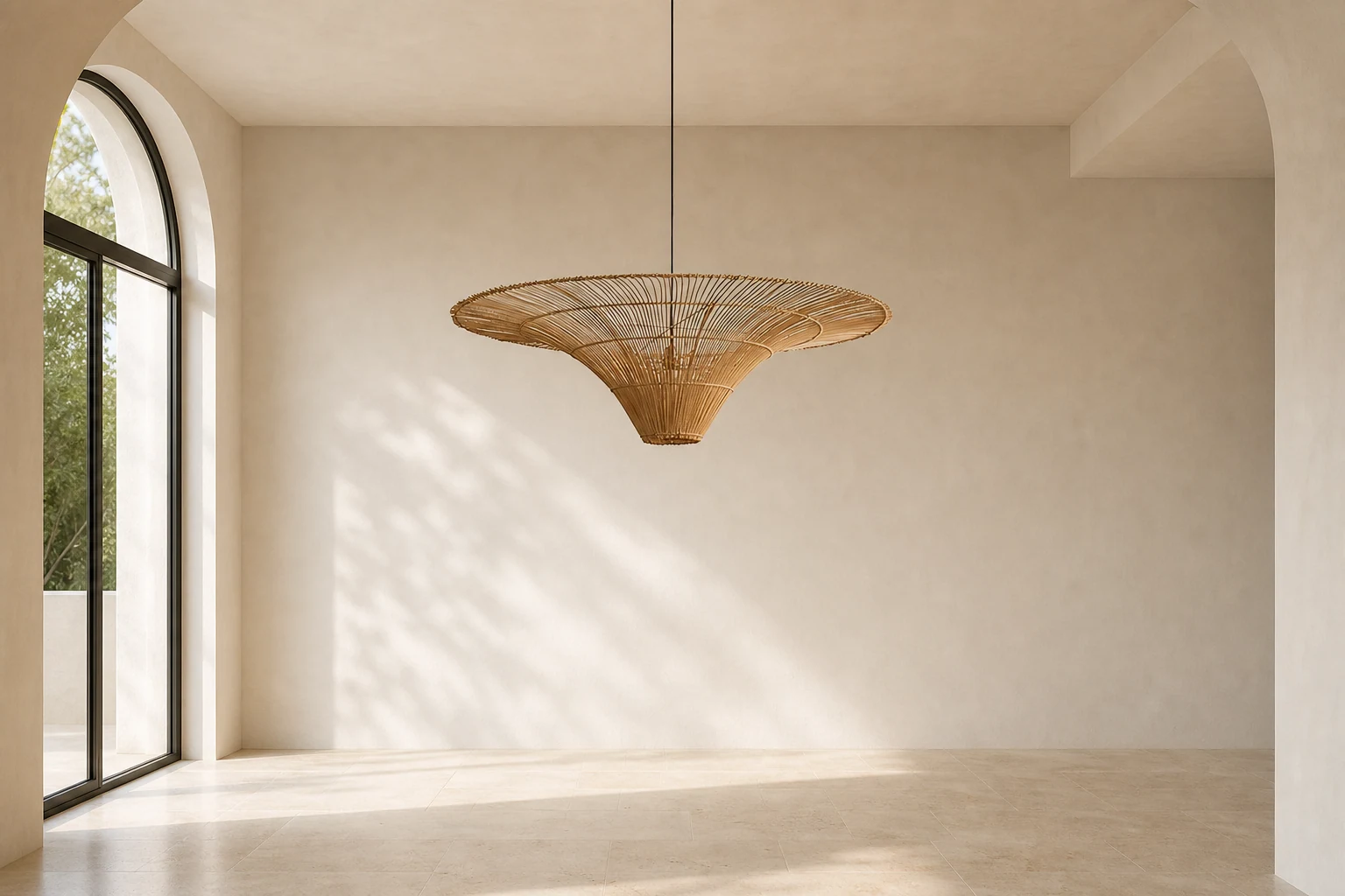 Scena lifestylowa Seth Chandelier D69 z widocznym pełnym wyposażeniem