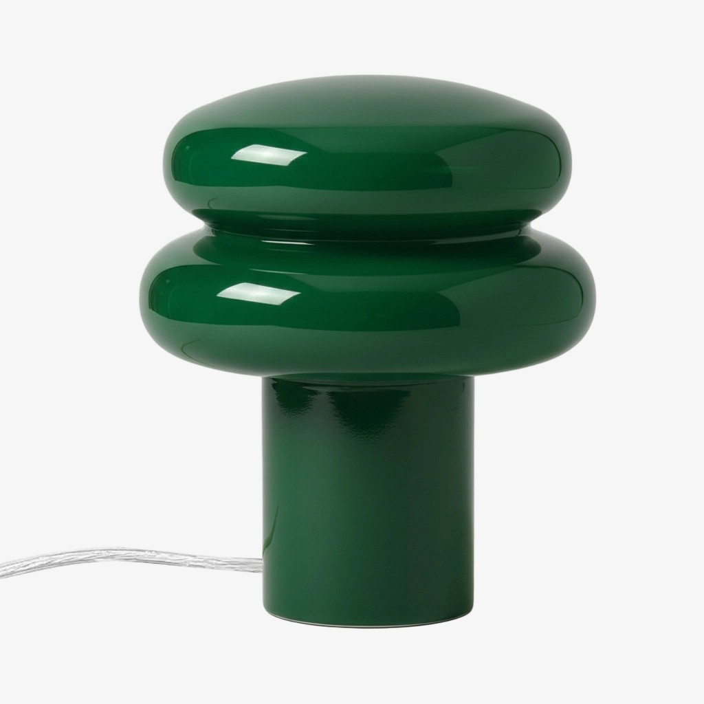 Orra Small Opal Table Lamp - Mushroom Glass Lamp for Living Room T422