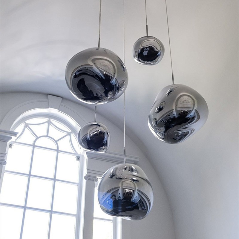Dynamic Surface Pendant Light For Living Room S09