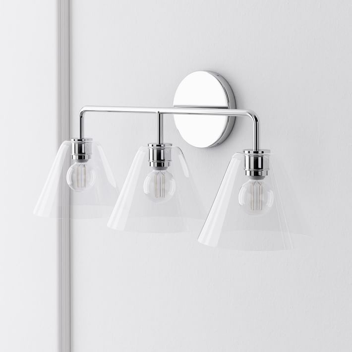 Conica Cone Wall Sconce - 1, 2, 3-Light Modern Glass Lighting T235