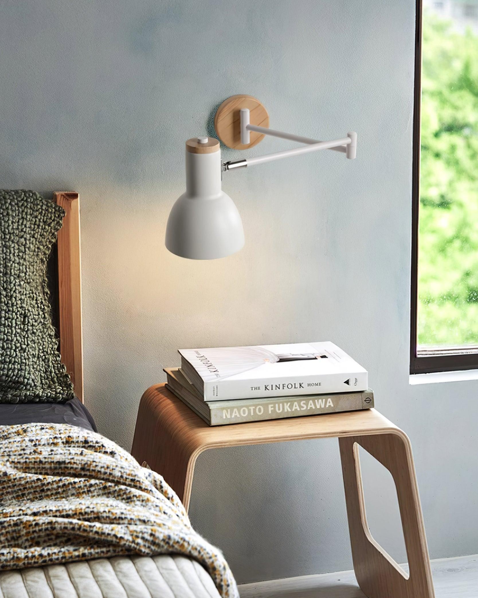 Wooden Adjustable Wall Lamp M394