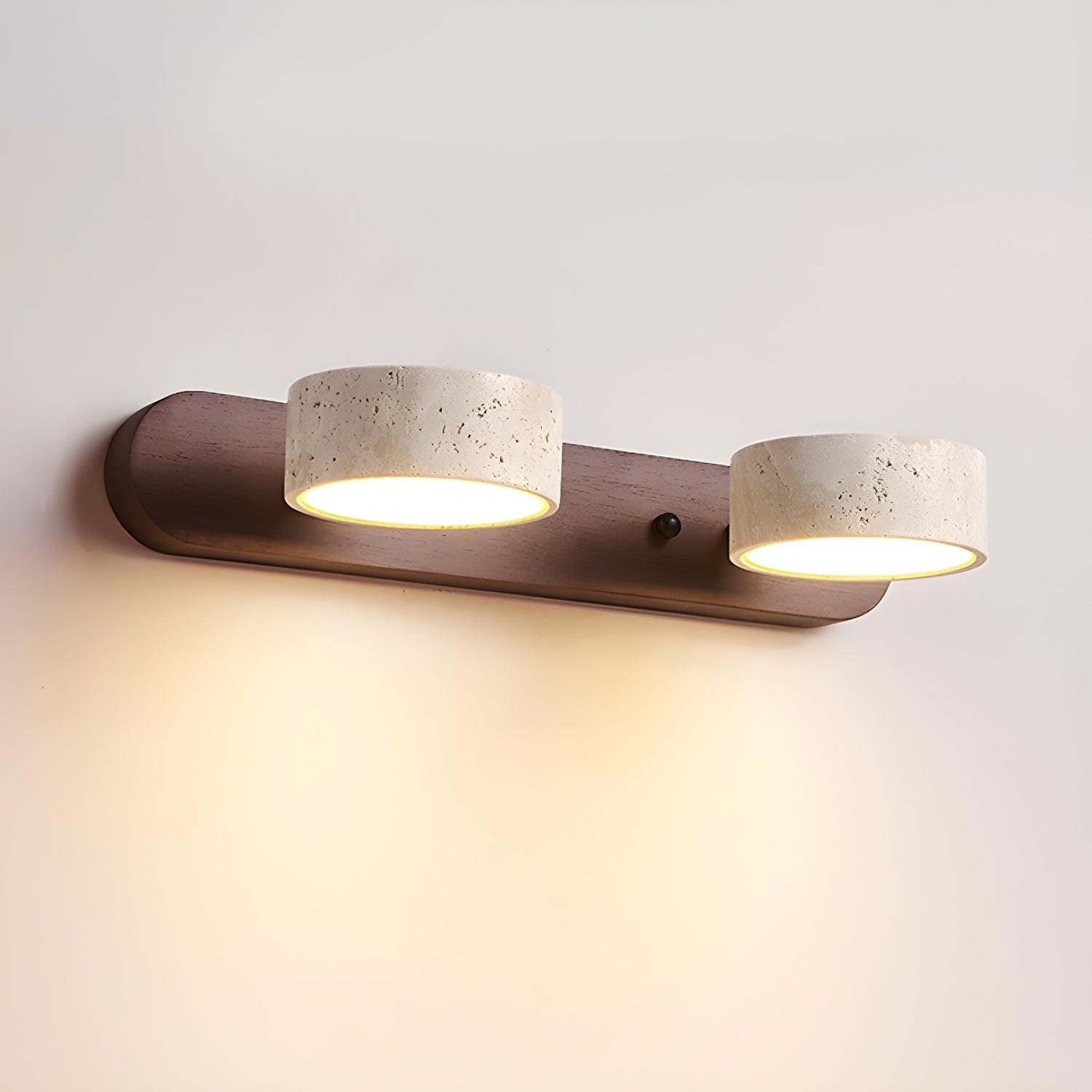 Natural Travertine Dual Wall Lamp G115
