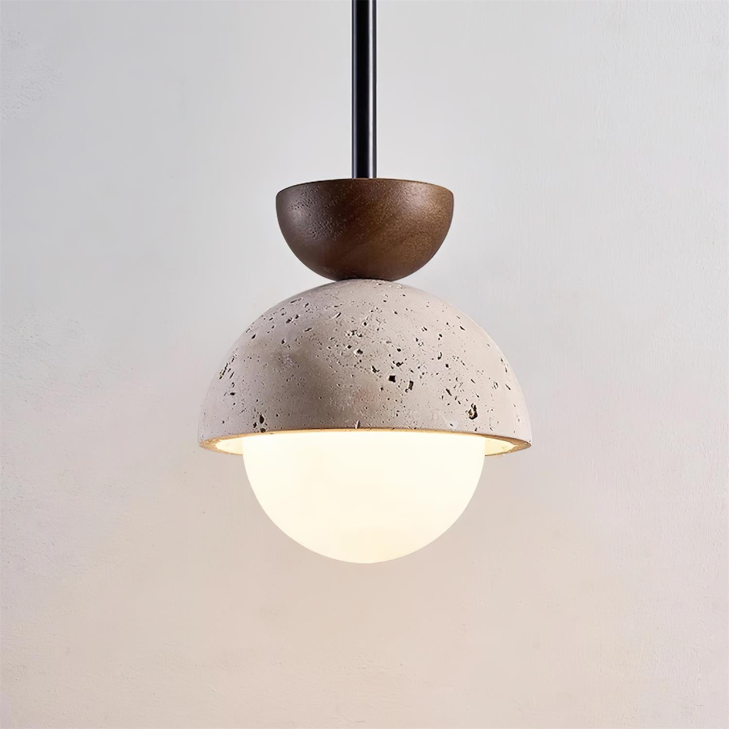 Natural Stone Spherical Pendant Light M261
