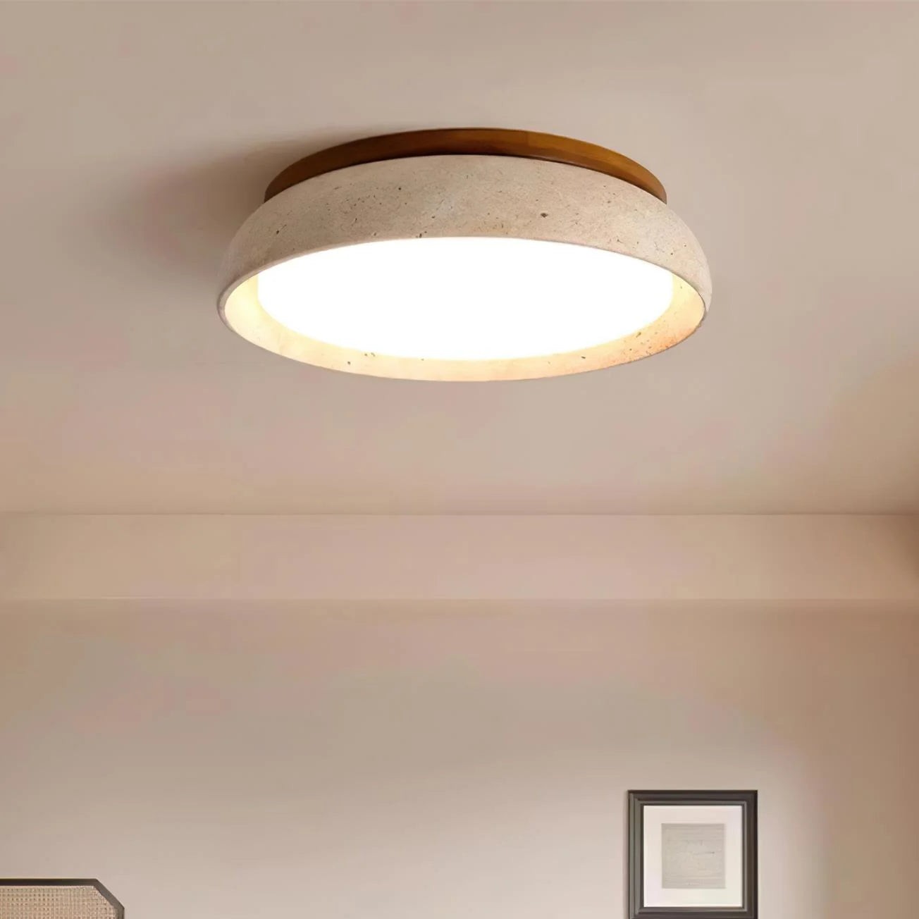 Torvella Modern Scandinavian Travertine Ceiling Light T431