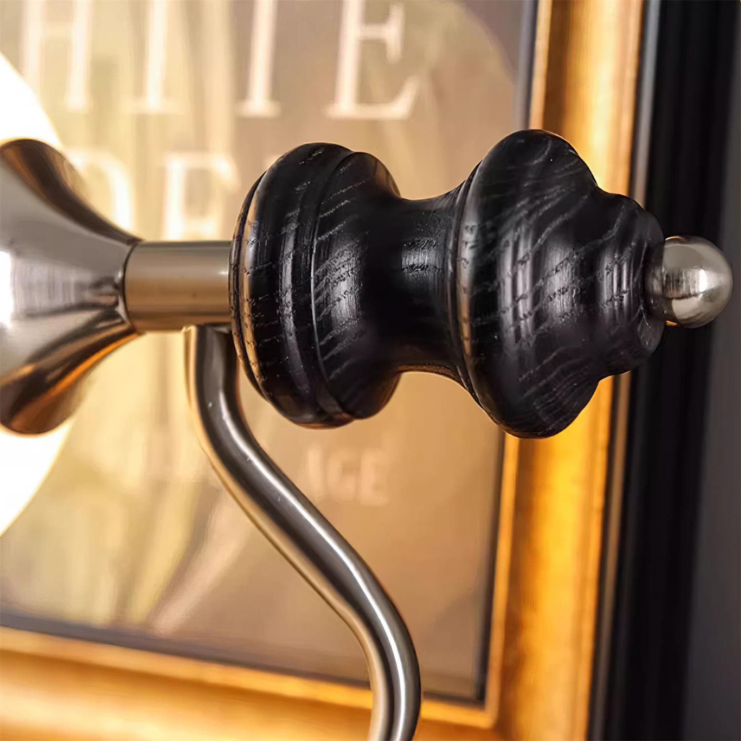 Retro spherical glass lampshade pull cord switch wall lamp P024