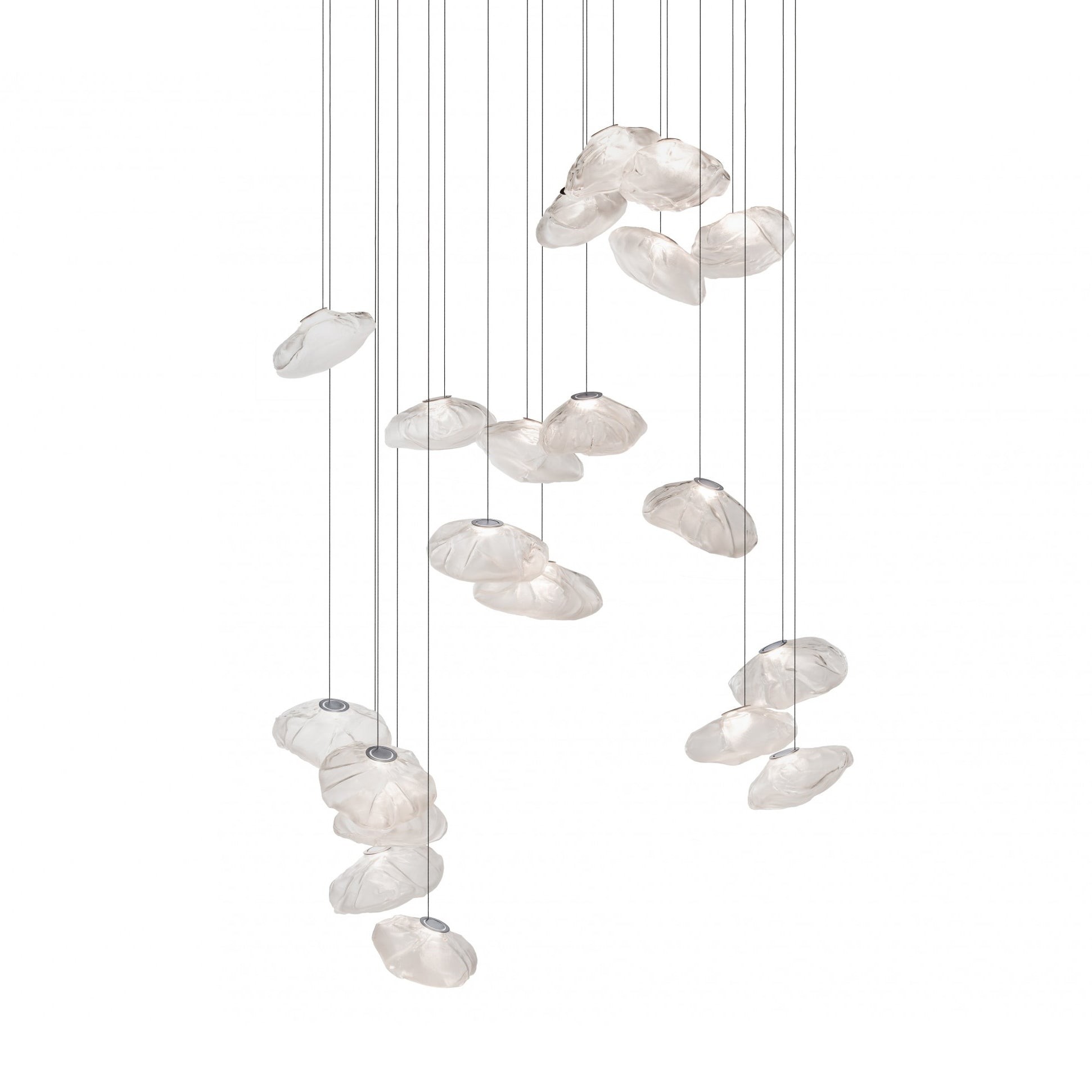 Multi-Head Irregular Glass Bubble Chandelier M180