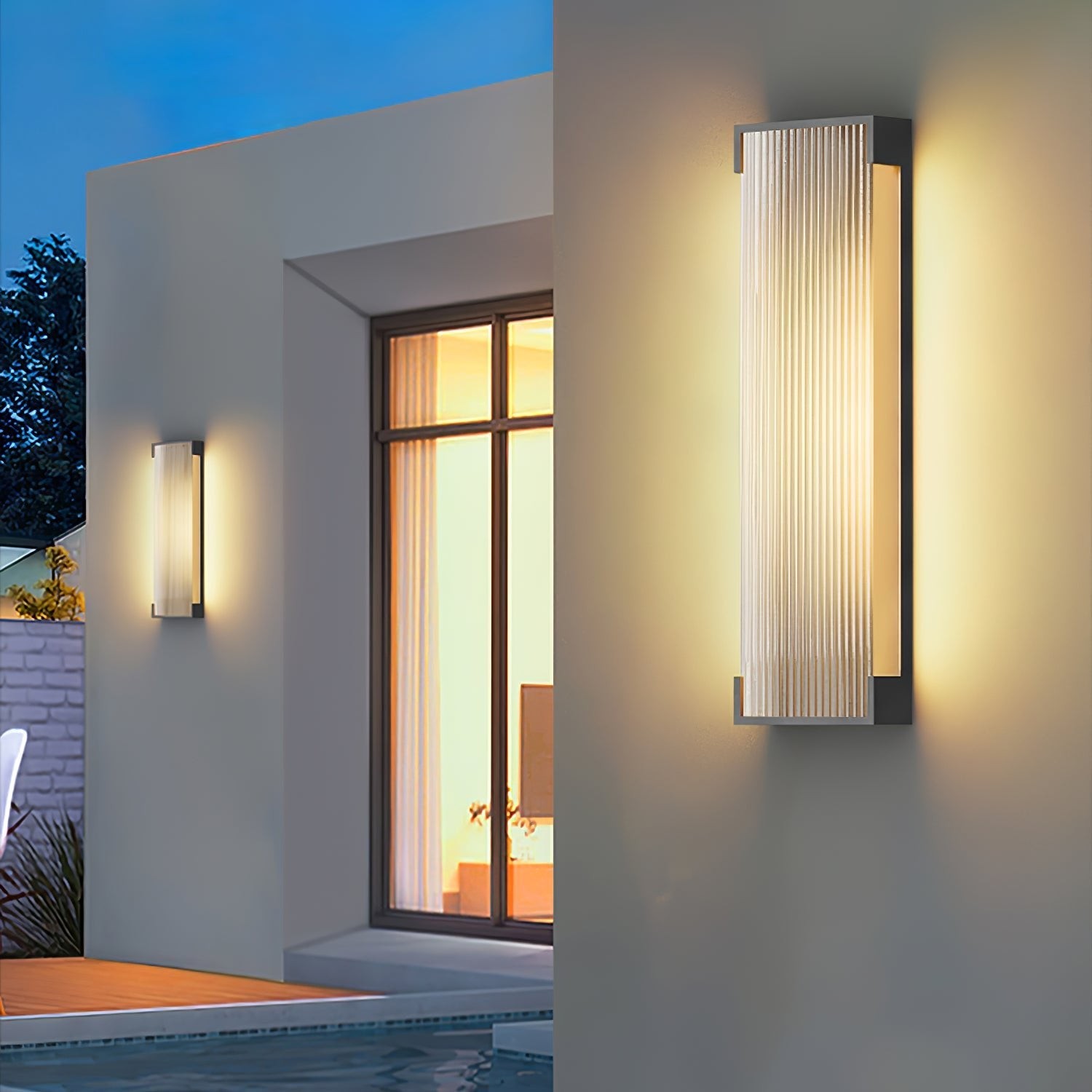 Rectangular Outdoor Wall Light M434