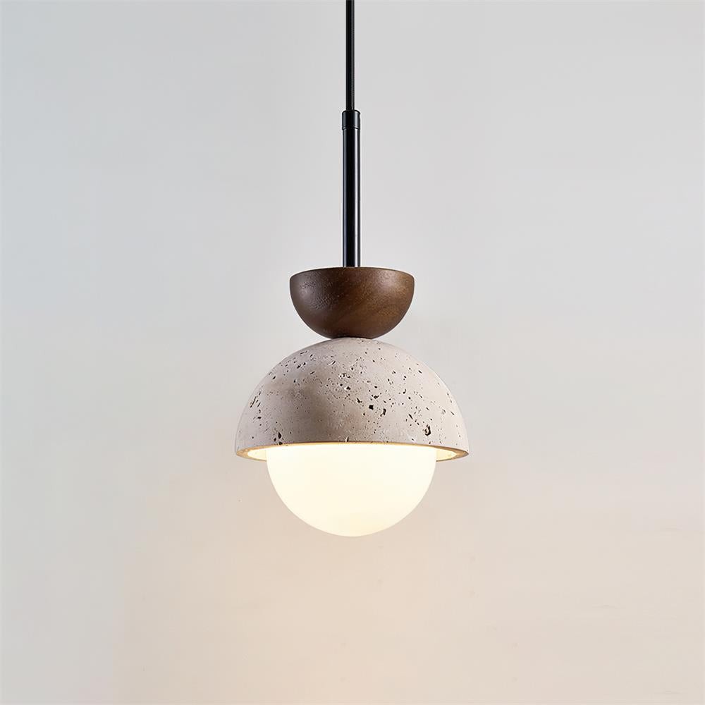 Natural Stone Spherical Pendant Light M261