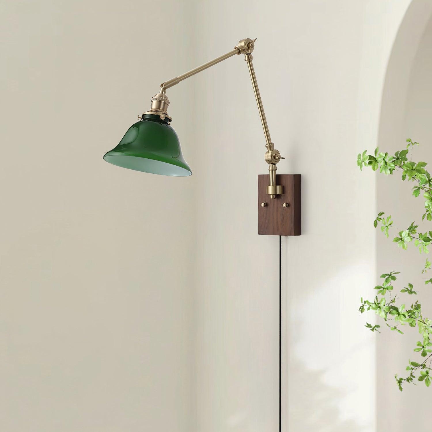 Banker Swing Arm Plug In Wall Light M289