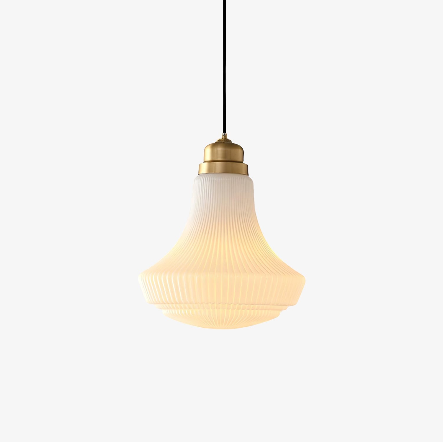 Classical Brass Alabaster Glass Pendant Lamp M424