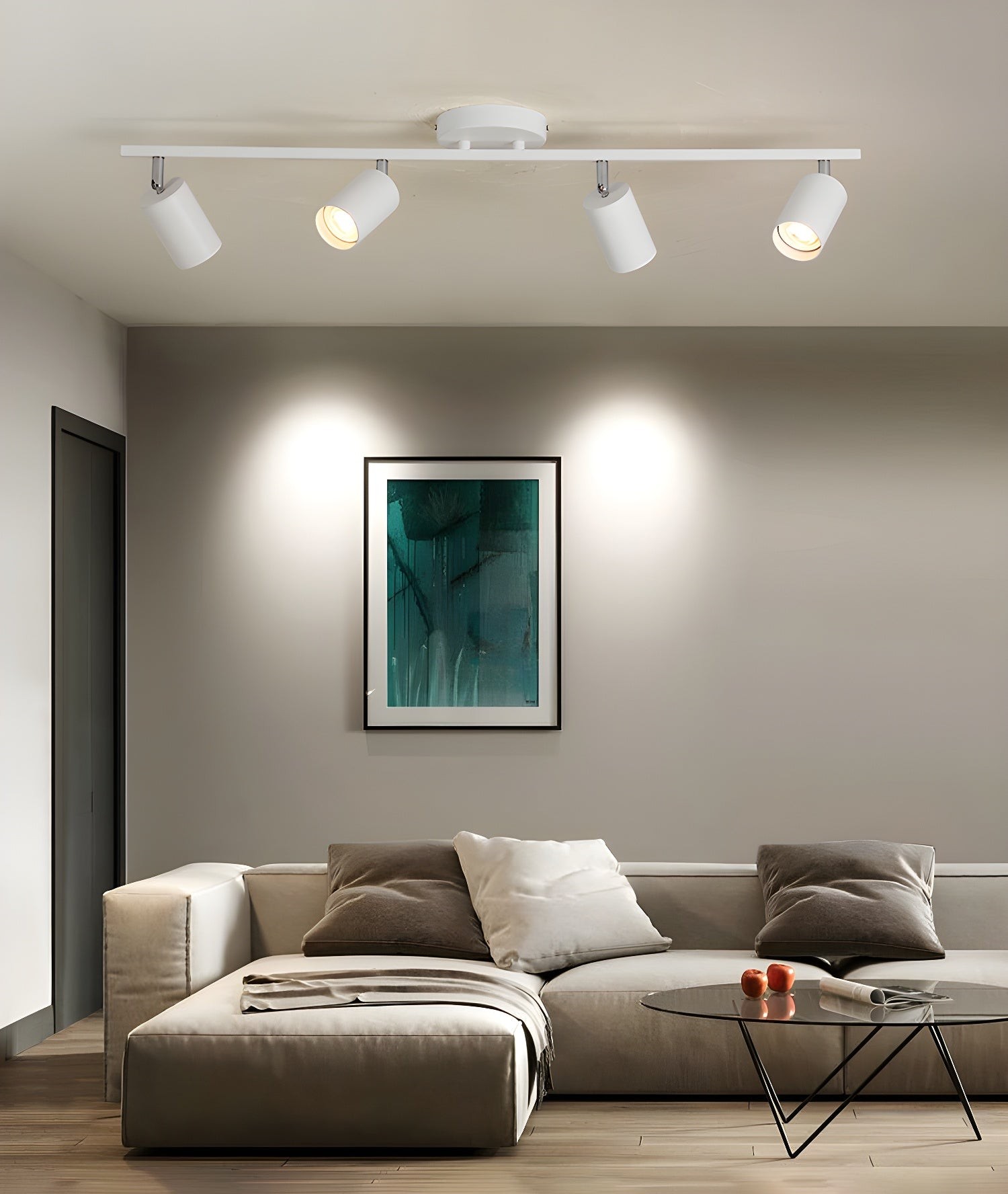 Row Of Multi-Head Metal Ceiling Lights M70