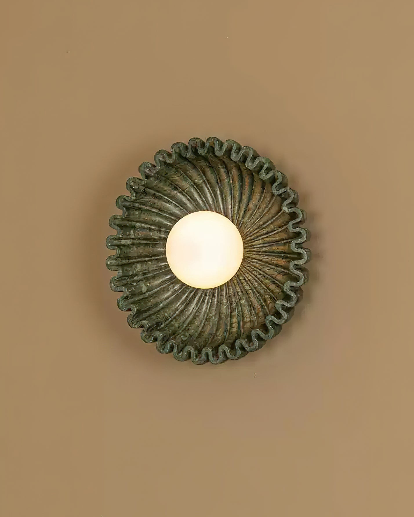Plastic Lampshade Ceramic Flower Wall lamp M285