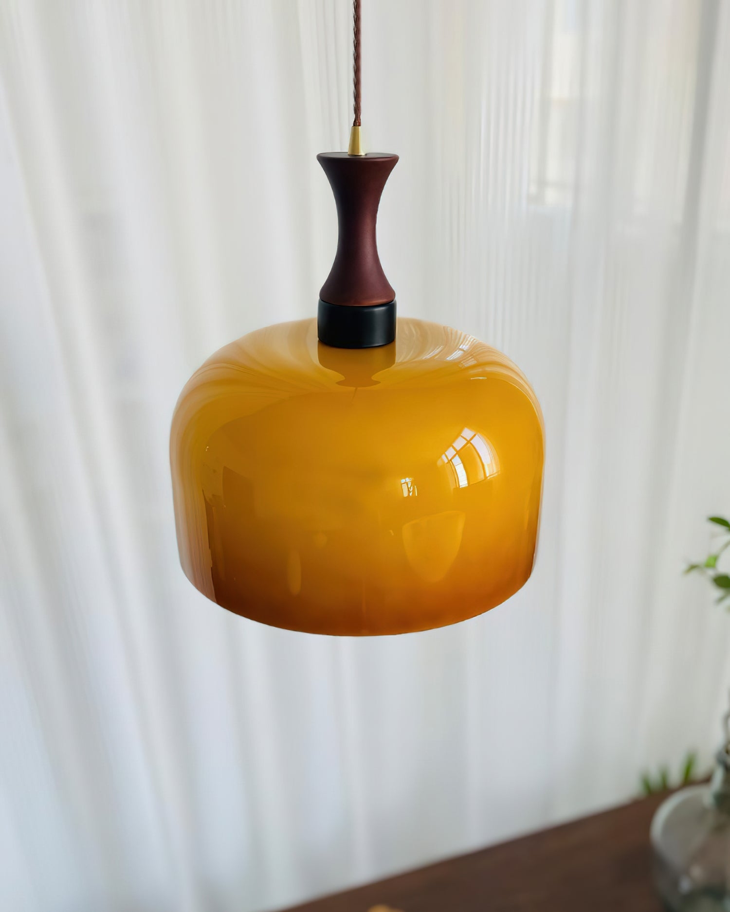 Lacey Glass Plug In Pendant Lamp D114